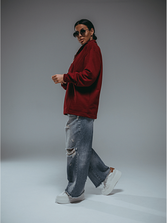 Женский свитшот Брамея / Бордо