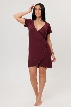 Женский халат 2278/2 / Бордовый