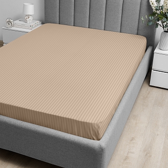 Простыня "Волшебная Ночь" на резинке 140x200 / Caramel mousse