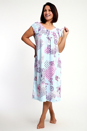 Женская сорочка 88131 / голубой