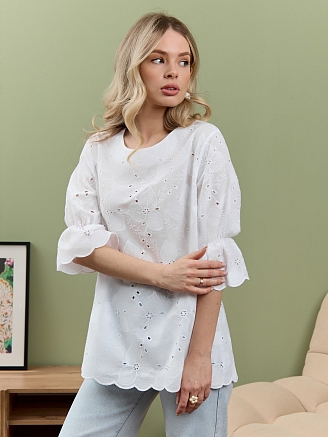 Женская блузка Милица-1 / белый-3