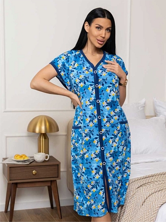 Женский халат мод.1472/11 / Синий