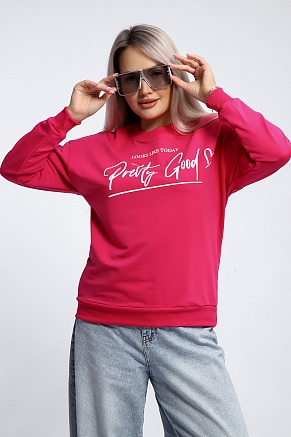 Женская толстовка 80048 / фуксия