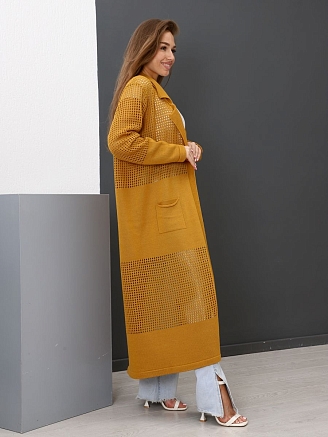 Женский кардиган 488-4 / горчица