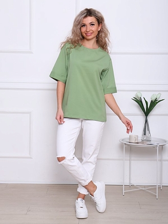 Женская футболка Кейт-2 / Фисташковый светлый