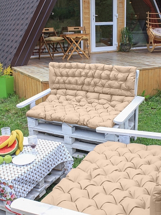 Матрас для садовой мебели / Бежевый