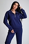 Женский костюм с брюками 32829 / темно-синий