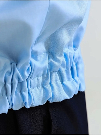 Мужская рубашка форменная Полиция (длинный рукав) / Голубой