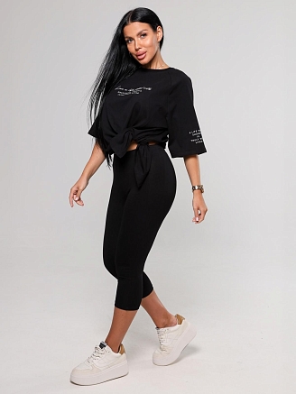 Женская футболка Настойчивость / черный