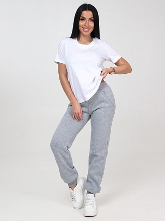 Женские брюки БФ-218 / Серый меланж