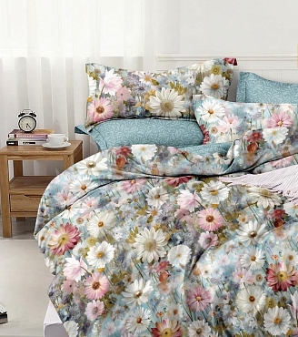Постельное белье поплин Эксклюзив (молния) / Цветочная симфония