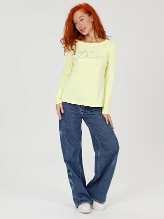 Женский лонгслив Флоп / желтый