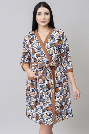 Женский халат М-139 / кокос коричневый