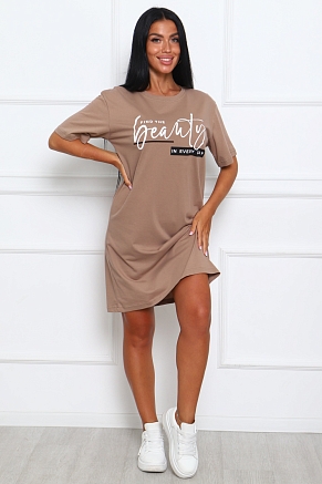 Женская туника 29546 / бежевый