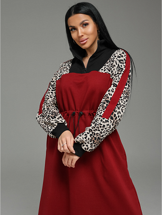 Женское платье Луиза / Бордо