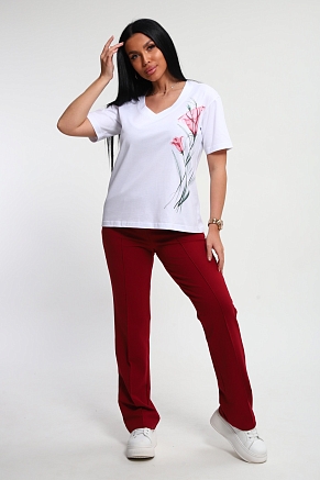 Женский костюм 74724 / бордовый