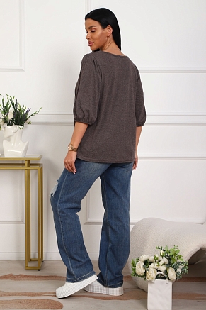 Женская туника 29541 / коричневый