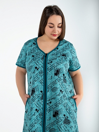 Женский халат М-149 / бирюзовый