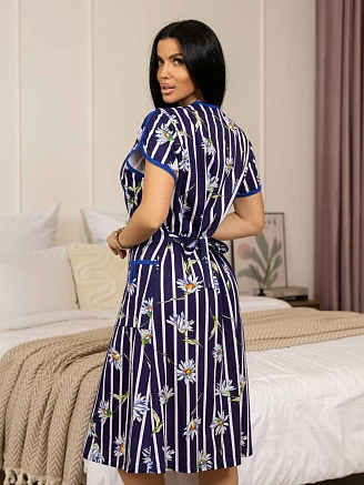 Женский халат мод.469/37 / Индиго