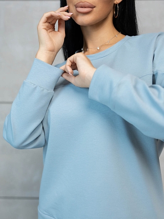 Женский костюм мод.1896/2* / Серо-голубой