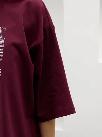 Женская футболка Флеш-5 Ф-129 / бордовый