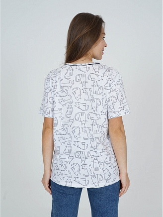 Женская футболка Бетси / Белый