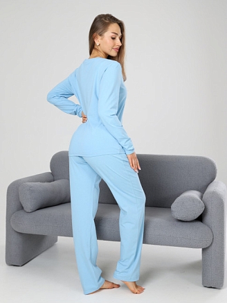 Женская пижама П-147.01 / голубой
