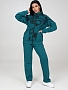 Женский костюм футер КФ-215 / Изумруд-меандр