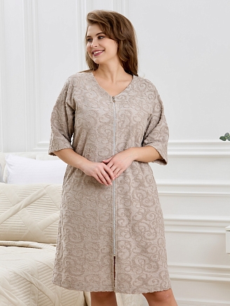 Женский халат Махрома / бежевый