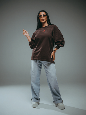 Женский свитшот Символ / Шоколад