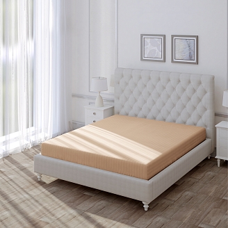 Простыня "Волшебная Ночь" на резинке 140x200 / Caramel mousse