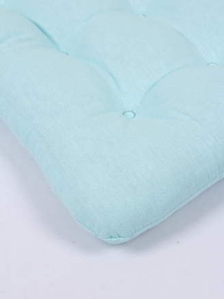 Комплект подушек на стул с завязками (бязь) 2 шт. / Светло-бирюзовый