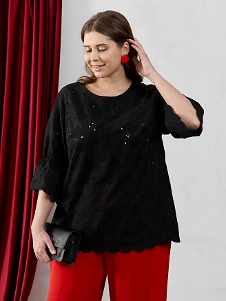 Женская блузка Милица-1 / черный-3
