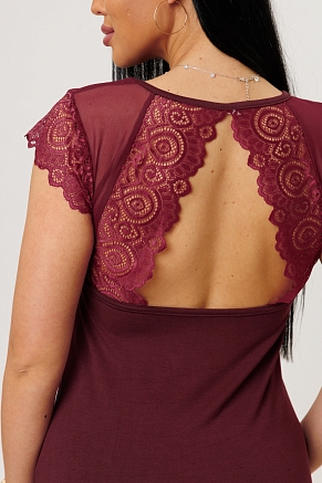 Женская ночная сорочка 2276/2 / Бордовый