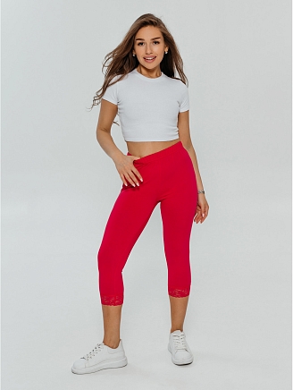 Женские бриджи Кружево / Розовый