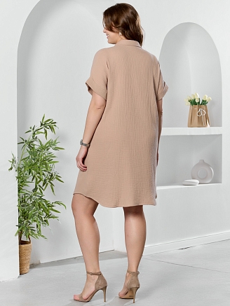 Женское платье Вуаль-5 / бежевый