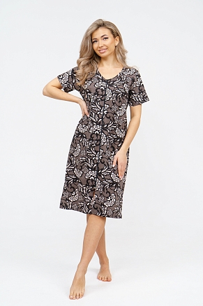 Халат женский 36929 / коричневый