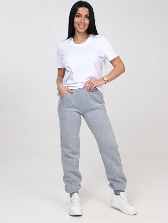 Женские брюки БФ-218 / Серый меланж