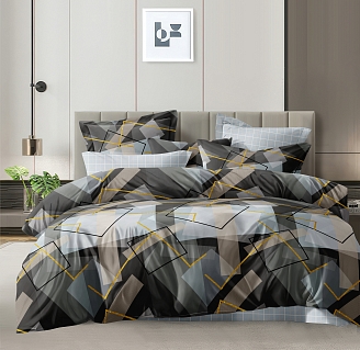 Постельное белье поплин Эксклюзив (молния) / Бергамо