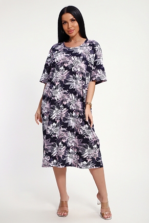 Женское платье 85552 / розовый+синий