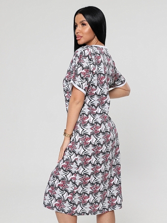 Женская ночная сорочка М-050 / Узоры