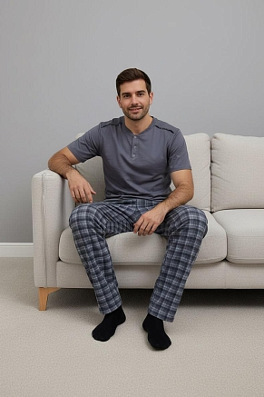 Пижама мужская Клетка С Арт. 10452