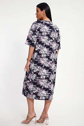 Женское платье 85552 / розовый+синий