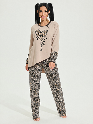 Женская пижама Алина / Леопард