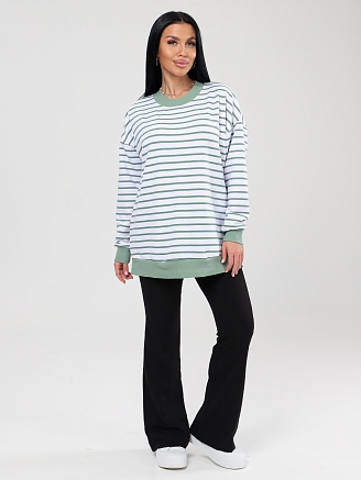 Женский джемпер ПОЛОСА ДФ-2304 / Белый