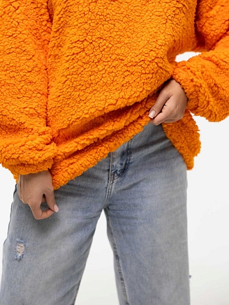 Женская толстовка мод.1770/6 (оверсайз) / Оранжевый