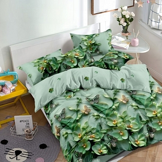 Постельное белье поплин набивной / В ассортименте