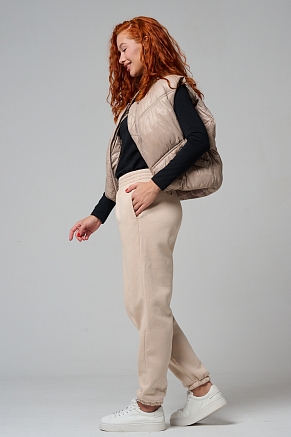 Женские брюки 14432 / бежевый