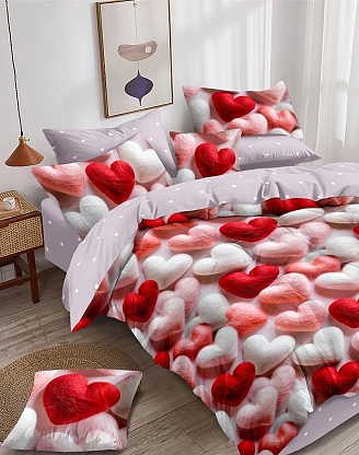 Постельное белье поплин люкс - Мягкое сердце