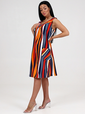 Женский сарафан Вертикаль СК-418 / Красная волна